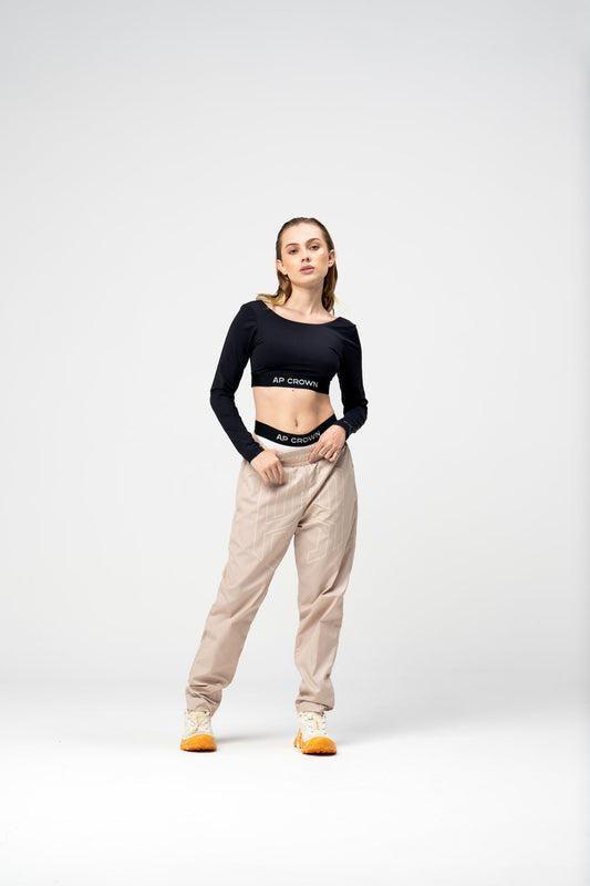 BREW BLACK CROP TOP